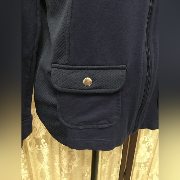 KAREN SCOTT SPORT FULL ZIP LIGHTWEIGHT JACKET - SZ SMALL - Picture 2 of 8